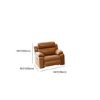 Modish Solid Color Stain Resistant Standard Sofa/Loveseat/Single Sofa in Light Brown for 3-seater/4-seater/2