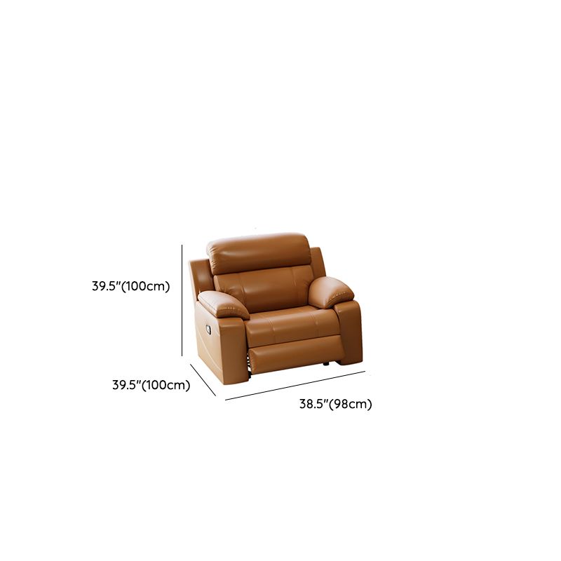 Modish Solid Color Stain Resistant Standard Sofa/Loveseat/Single Sofa in Light Brown for 3-seater/4-seater/2