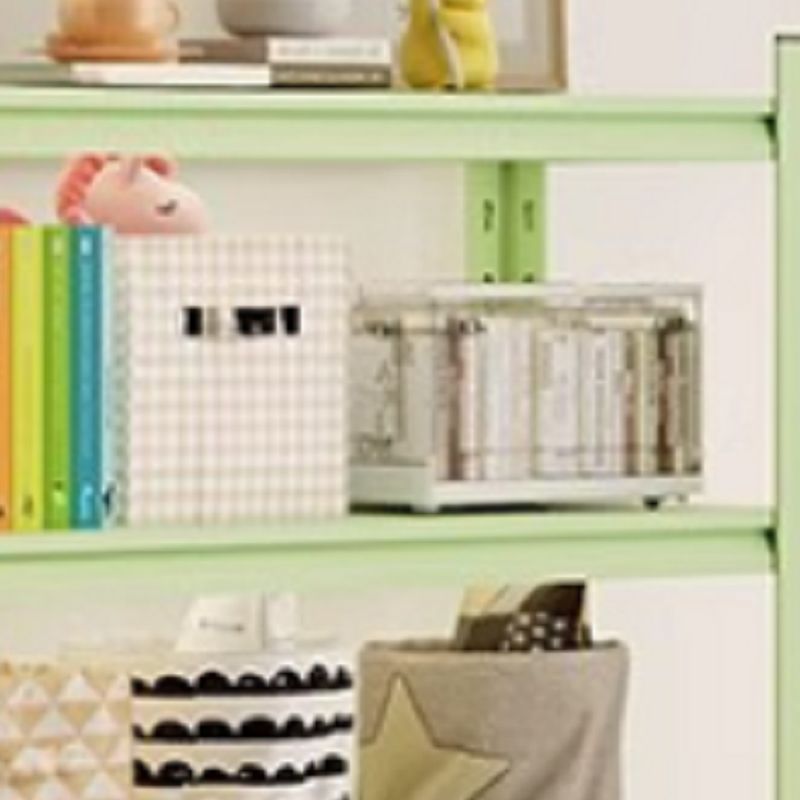 Light Green Minimalist Alloy Shelf with Adjustable Detached Design for General Storage
