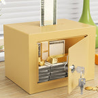 Steel Security Safe, Pry Resistant and Lockable with Keys