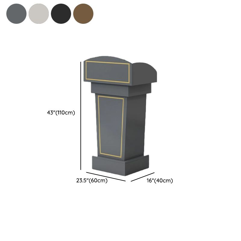 Modern/Glam Engineered Wood Full Podium with Storage