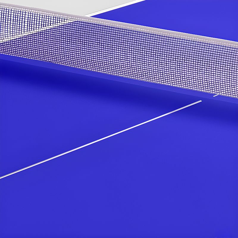 Indoor Dark Blue Synthetic Laminate Ping Pong Table with Table Tennis Paddle Included