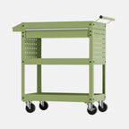 3 Tiers Independent Wheels Steel Rolling Utility Cart, All Ages