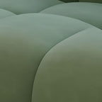 Drawing Room Standard Sofa in Sage Flannel with Armrest and 1 Pillow