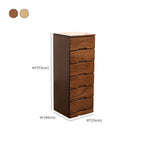 Modern Simple Style 16" Wide Solid Wood Filing Cabinet with Drawers for Home Office