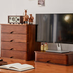 Free Standing Horizontal Filing Cabinet/Vertical Filing Cabinet in Wood with 1 Shelf and Drawer in a Simplistic Style
