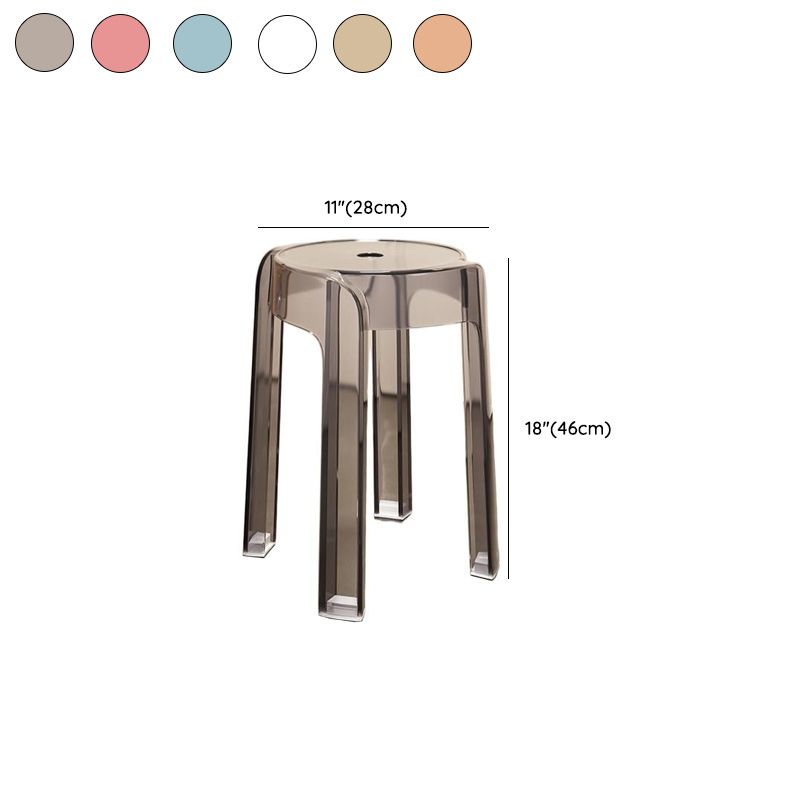 Synthetic Material Backless Stool