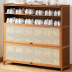 Sepia Bambusa 4-tier Shoe Storage Cabinet