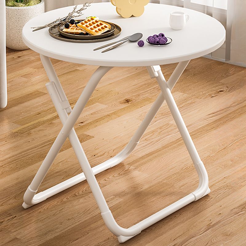 Veneer Dining Table with Crisscross Legs, No Extra Durability, Foldable Square Top for 2 People