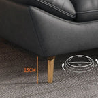 Modern High-Density Sponge Sofa with Water Resistant Seat and Included Pillow