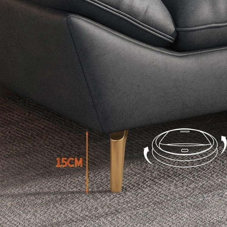 Modern High-Density Sponge Sofa with Water Resistant Seat and Included Pillow