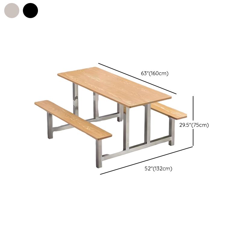 Simplistic Bench with Eased Edge, Assembly Required, Alloy/Composite Wood Cover, Rectangle Shape