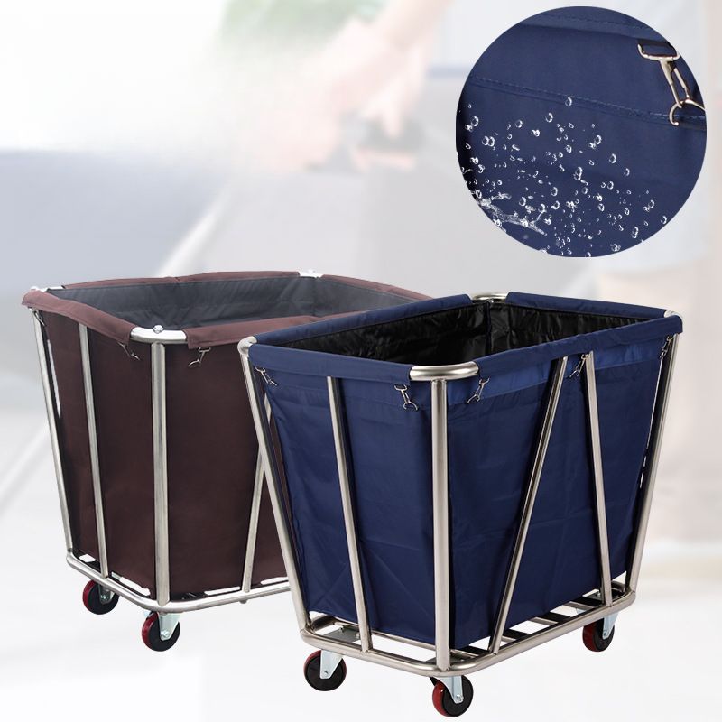 Alloy Laundry Cart Washable and Removable with Casters for Adult