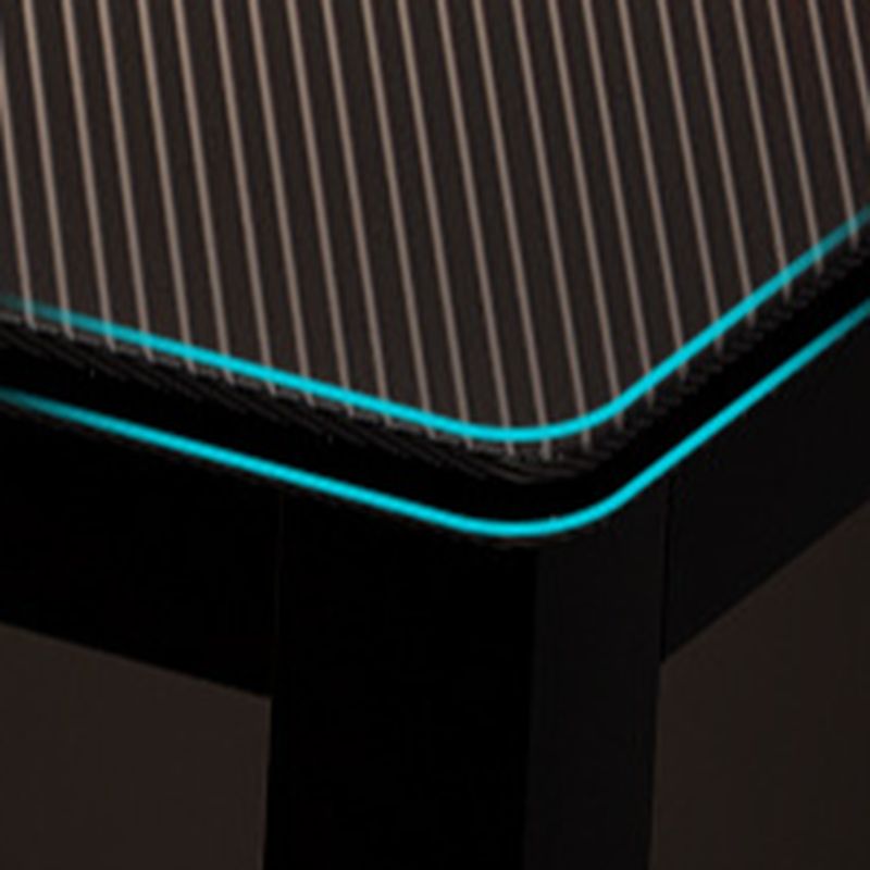Minimalist L-Shape Gaming Computer Desk with Trestle Base, Independent Structure, Wire Management, and Manufactured Wood Top