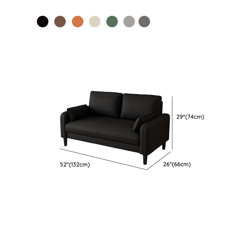 Trendy Water Resistant Standard Sofa/Loveseat/Single Sofa with Pillow Back in Dark Gray/White/Olive Green, Arm Included, Seats 3/2 People/1 Person with 2 Pillows