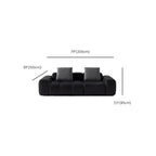 Tear Resistant Standard Sofa/Loveseat/Single Sofa in Midnight Black Genuine Leather