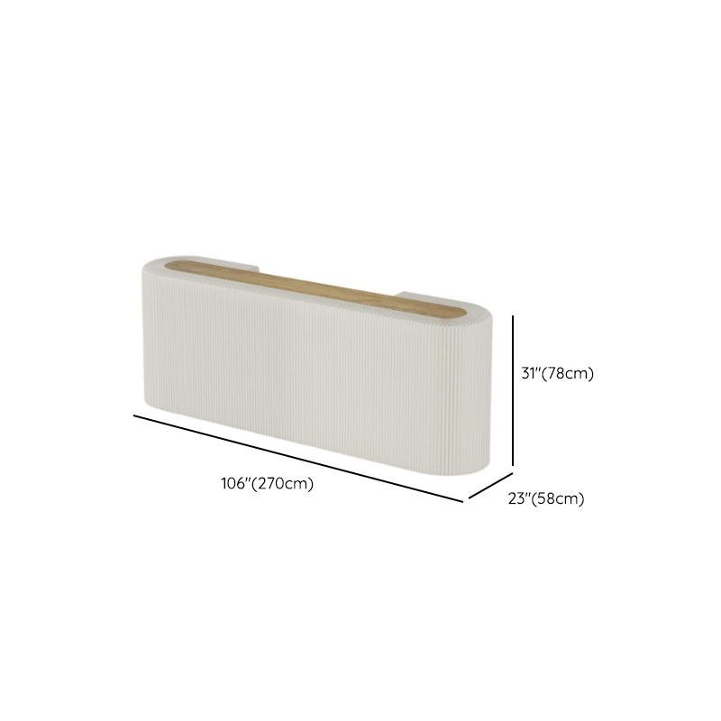 Chalk Oblong Display Table with Locker Feature, Unfinished Finish, 30 to 39 in/40 in & Above Height, 50 in & Above Size, 20 to 29 in Width
