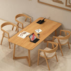 Trendy No Seating Eased Edge Assembly Required Solid Wood Rectangle