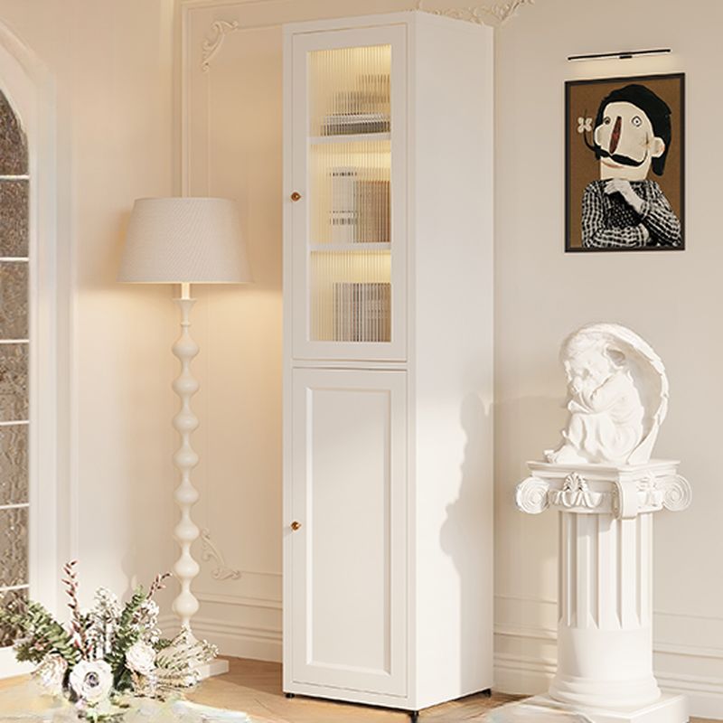 Steel Vertical Organizing Shelf with 2 Cabinets and 6-Shelf Closed Back