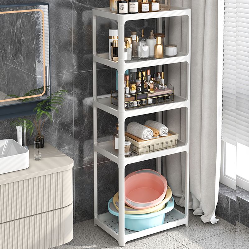 Art Deco Polymerized Material Rectangle Chalk Finish Shoe Rack for 1-20 Pairs in Drawing Room