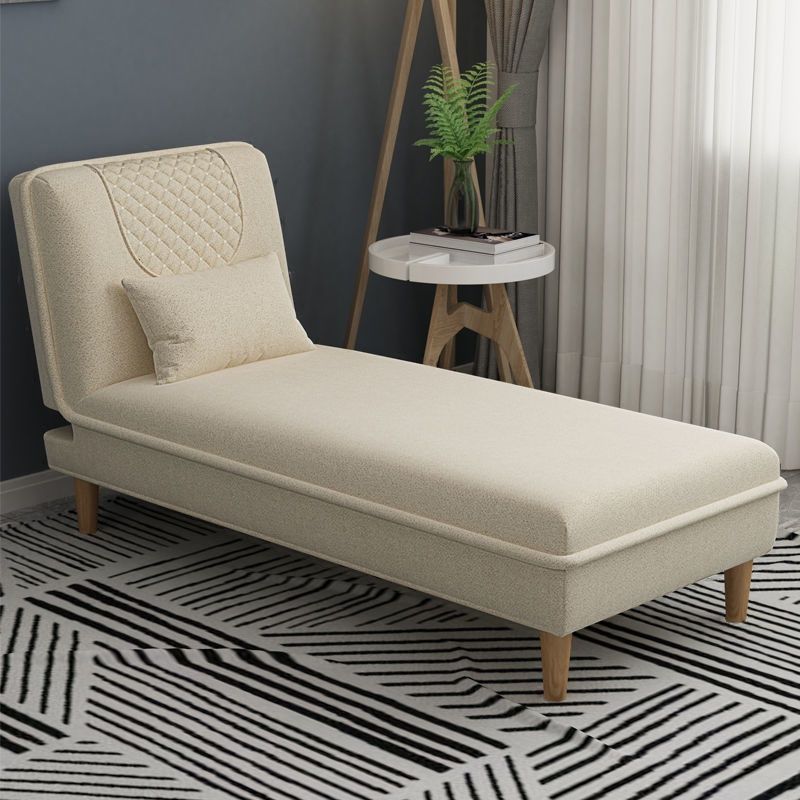 Contemporary Solid Color Chaise Lounge Indoor with Pillow, Reclining and Alterable Features