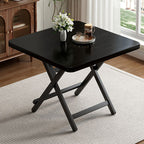 Laminate Dining Table with Crossed Legs, Scratch-repellent, Foldable Square for 2-seater