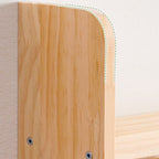 Unfinished Color Vertical Open Display with Open Back, Featuring 6/5/4 Shelves in Natural Wood