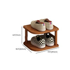 Art Deco Composite Wood Rectangle Shoe Rack in Light Brown with 9 Shelves for 1-10 Pairs in Drawing Room with Individual Shoe Cubby Holes