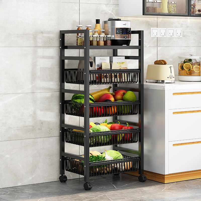 Portable Center with Metal Countertop and Basket Options: 2/3/4 Baskets