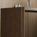 Modish Large Vanity Set with Reclaimed Wood Table Top, White Chair, Light Up Mirror, and 6 Drawers