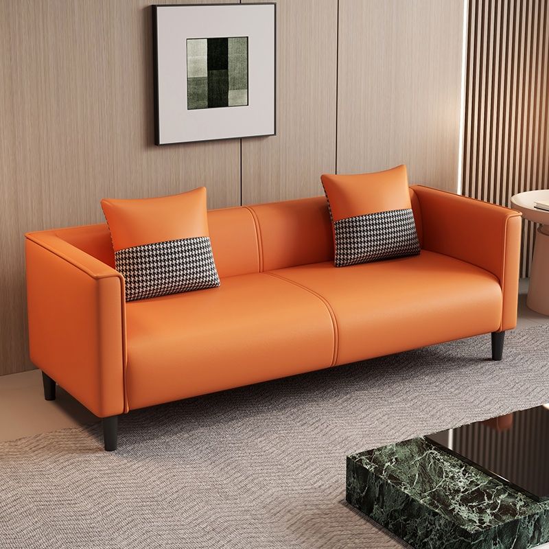Standard Sofa/Loveseat/Single Sofa in Synthetic Leather, Available in Grey/Dark Blue/Light Green with Arm