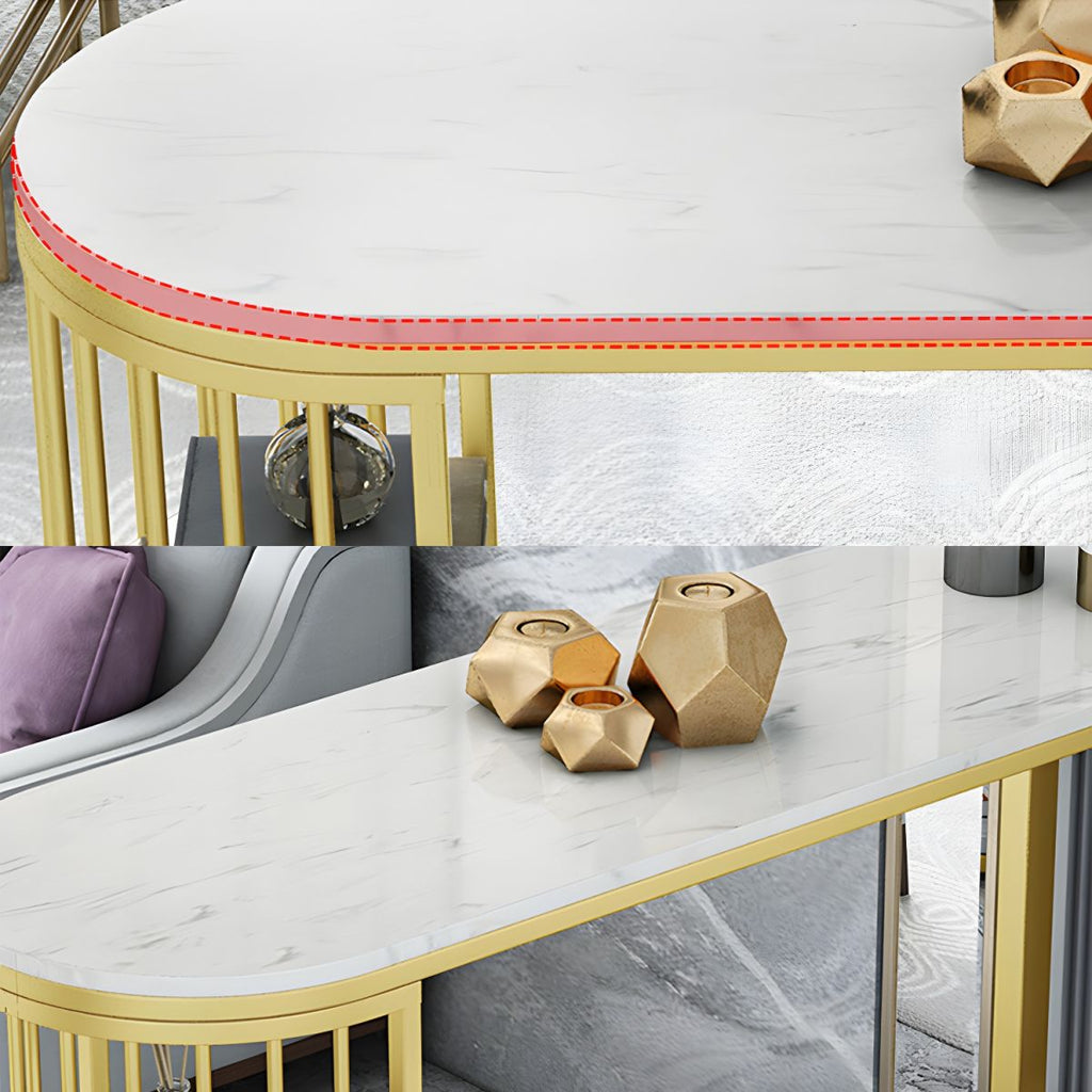 Glam 2-Person Bar Set with Upholstered Gold Chairs, Backrest, and Footrest