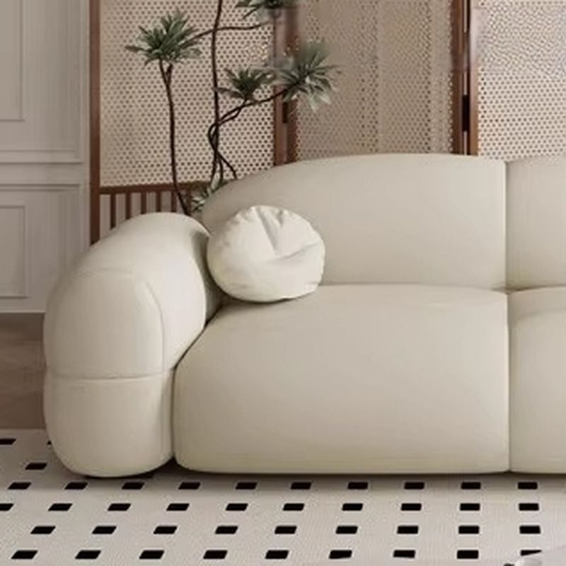 Versatile Grey/Blush/Amber Flannel Standard Sofa/Loveseat with Arm and Concealed Support