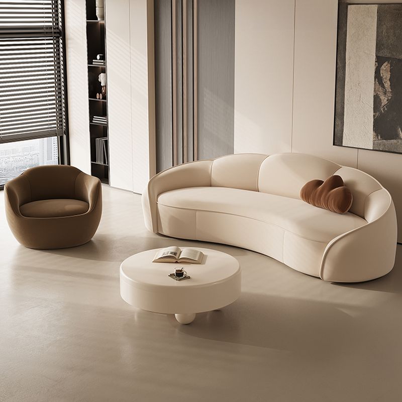 Versatile Olive Green/Ivory/Sand Sofa/Loveseat/Single Sofa with Sloped Arms and Concealed Support
