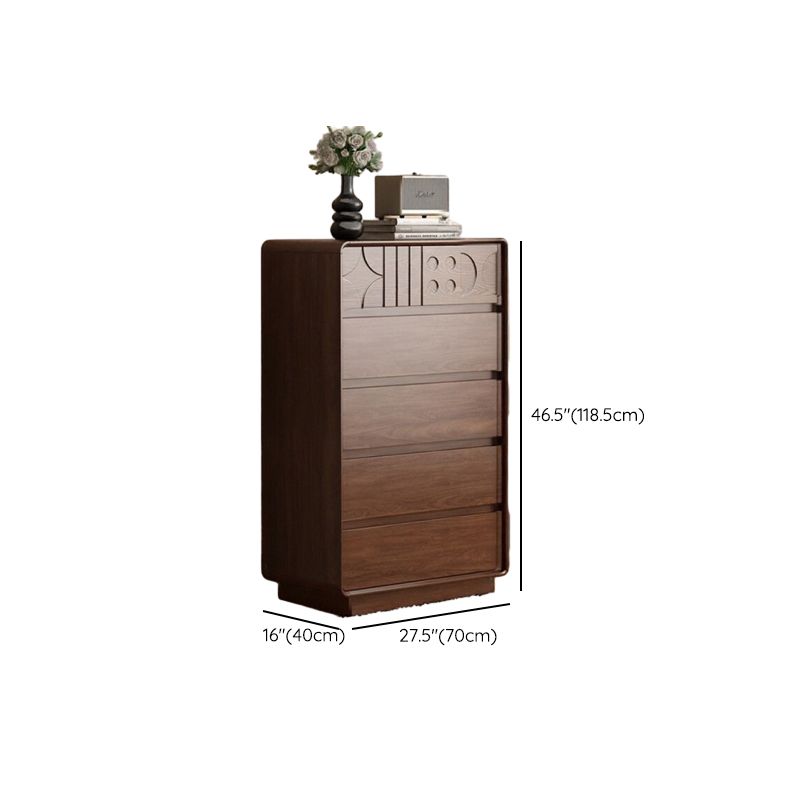 Cocoa Trendy Raw Wood Console Dresser/Semainier in Horizontal/Vertical Orientation