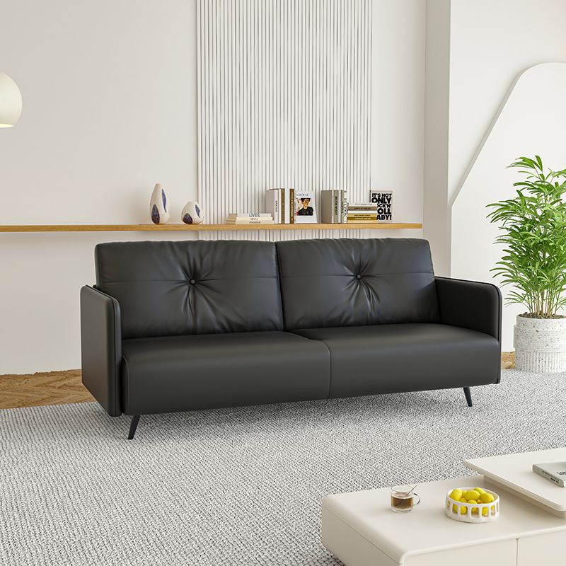 Modish Solid Color Stain Resistant Standard Sofa in Beige, 3-seater/for 2