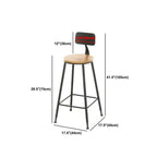 Industrial 1/5/7/9 Pieces Bar Table Set Rectangle Pine Wood Counter Table with High Stools