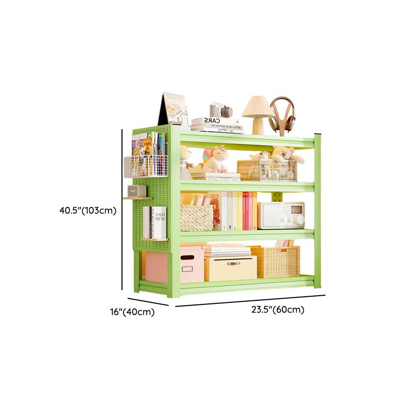 Olive Green Simplistic Wire Warehouse Storage Rack with Alterable Shelf and Standing Installation
