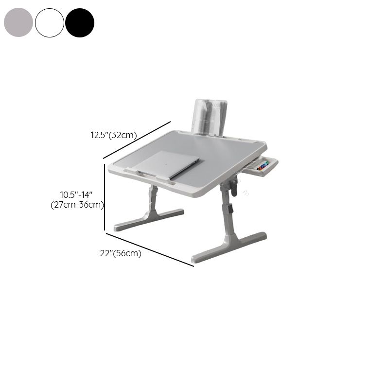 Trendy Engineered Wood Computer Stand with Flexible Height, Compartment, and Ergonomic Tilt