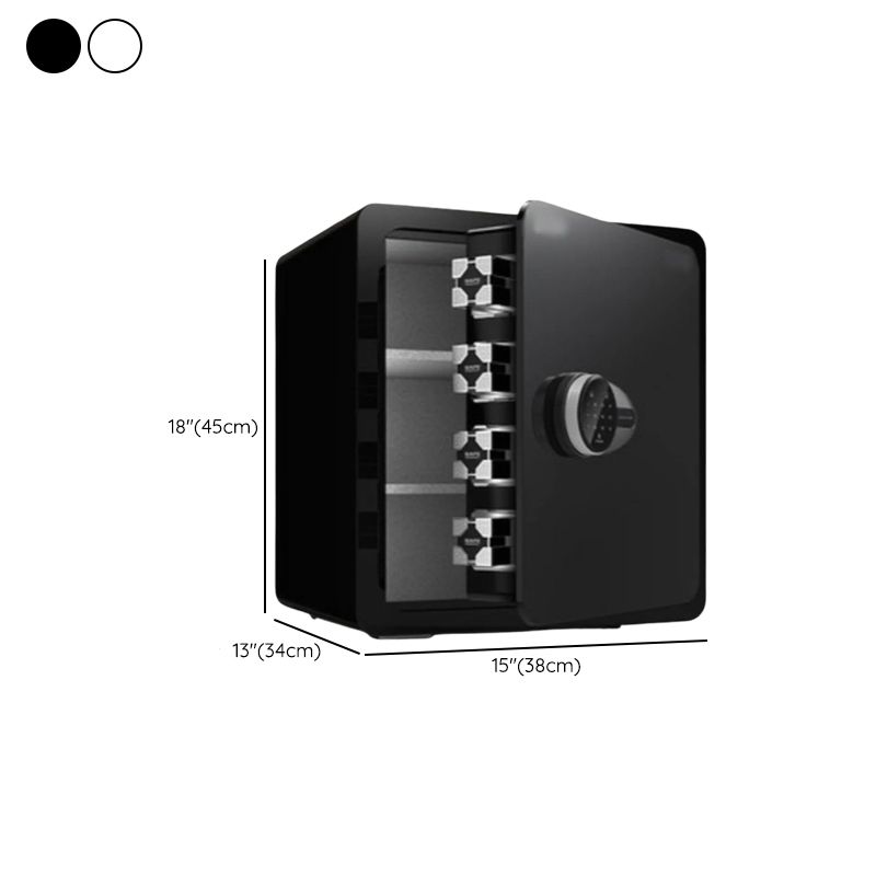 Steel Security Safe with Battery, Pry Resistant, Lockable, and Shelves Included