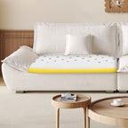 Modish Solid Color Stain Resistant Standard Sofa/Loveseat for 3-seater/4-seater/5 Person with 2 Pillows