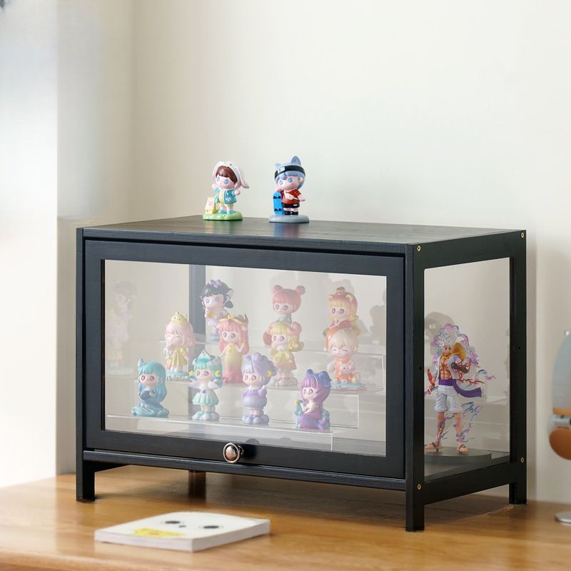 Bambusa Flooring Curio Cabinet with Stockroom, 4 Cabinets/3 Cabinets/2 Cabinets, 4 Shelves/3 Shelves/2 Shelves, 4 Doors/3 Doors/2 Doors