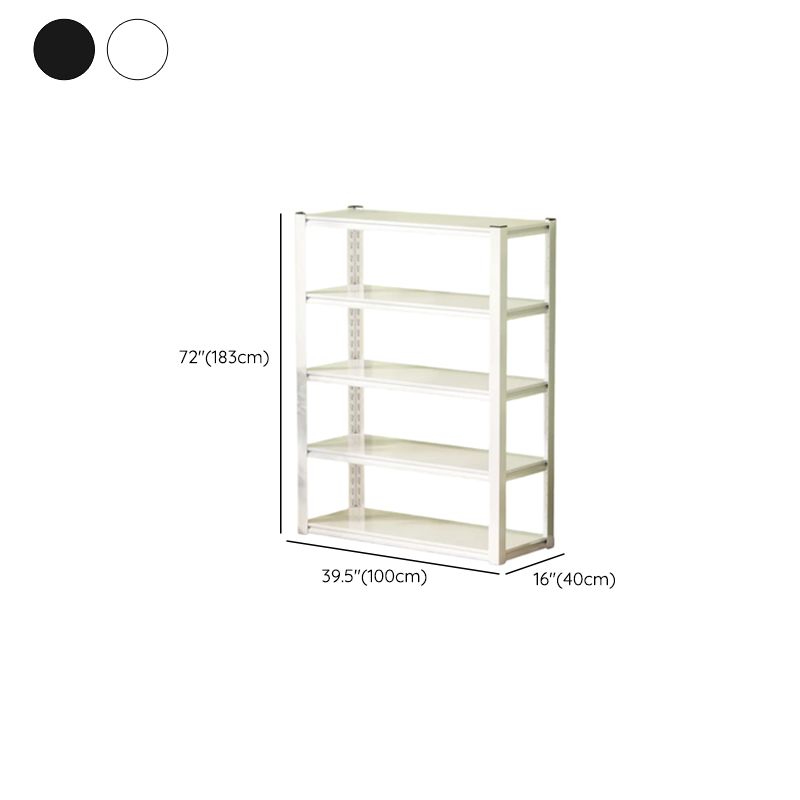 Steel Vertical Barrister Bookcase with 5-Shelf/6-Shelf and Open Back