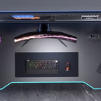 Modern Simple Style Office Computer Desk with Cable Management, Steel Base, Warp Resistant, Free Standing, Length 36 to 47.9 in/60 in & above/48 to 59.9 in
