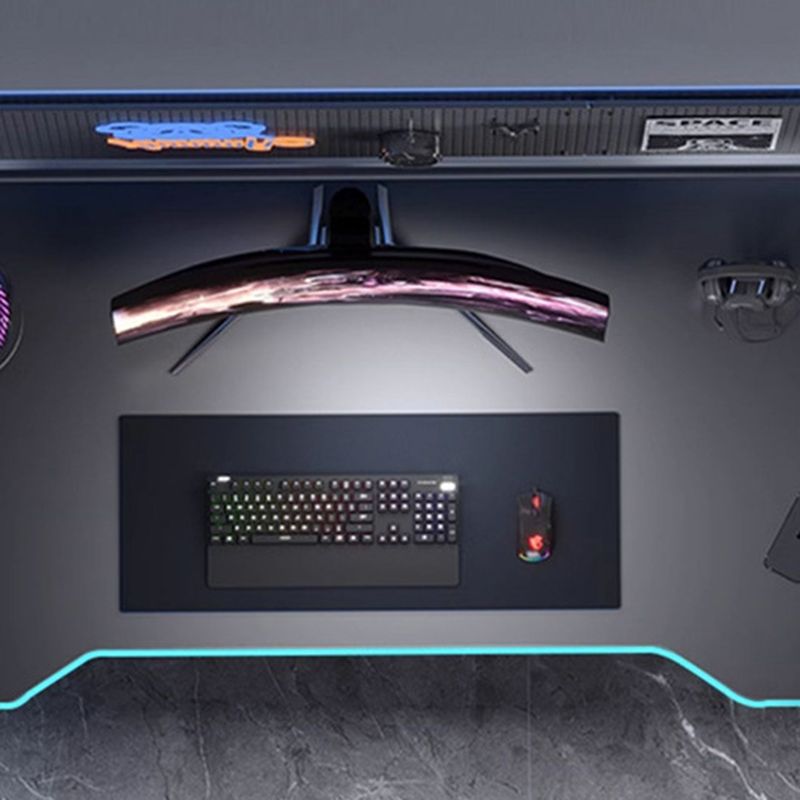 Modern Simple Style Office Computer Desk with Cable Management, Steel Base, Warp Resistant, Free Standing, Length 36 to 47.9 in/60 in & above/48 to 59.9 in