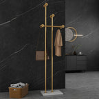 Contemporary Alloy Coat Rack with Metal Hook