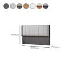Trendy Panel Headboard in Natural Wood with No Distressing, Rectangle Shape for Twin XL/Full/Queen Bed, Featuring Sponge Upholstery Fill and Standard Height
