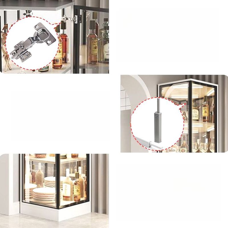 Vitreous Turn Accent Cabinet with Stockroom Storage and 5 Shelves Featuring Accessible Storage