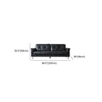 Tear Resistant Standard Sofa/Loveseat/Single Sofa in Black with 1 Pillow