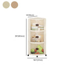 Simple Corner Accent Cabinet with Closet and Synthetic Off White Top